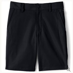 Boys Lands’ End Active Black Chino Shorts- Size 12 NWOT